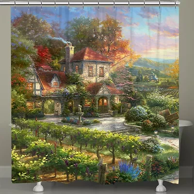 Thomas Kinkade Wine Country Living Shower Curtain