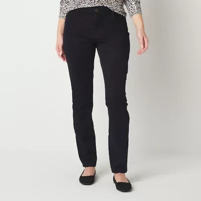 Liz Claiborne Tall Womens Sara Mid Rise Slim Fit, Skinny Leg Jean