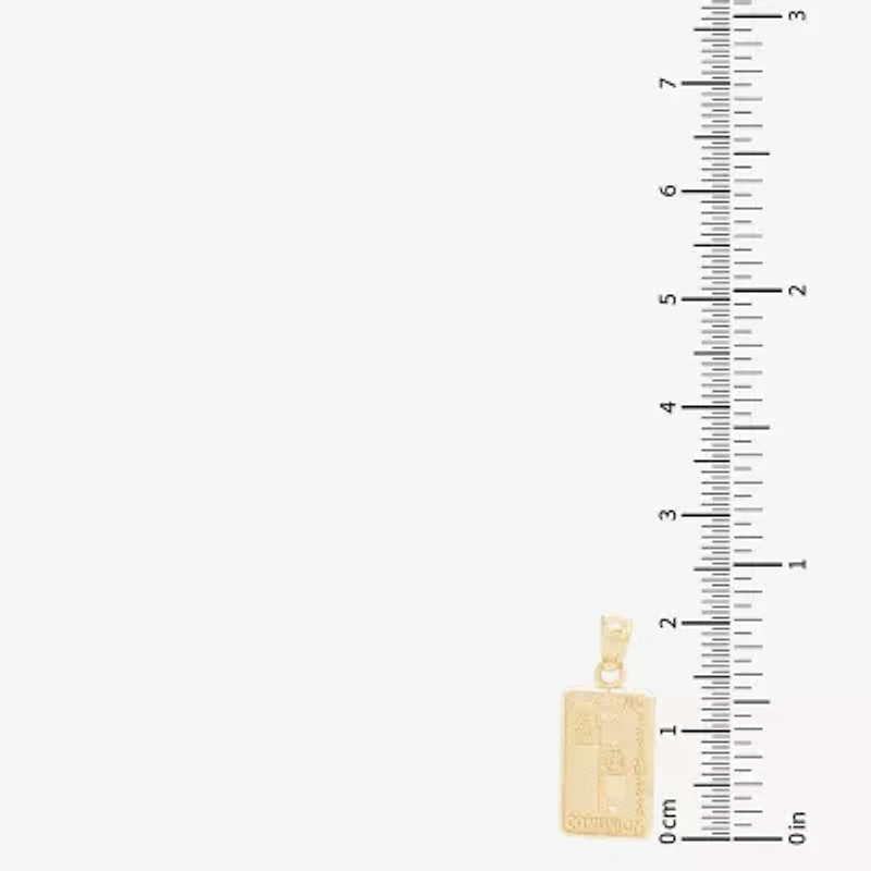 "Mi Primera Comunion" Unisex Adult 14K Gold Oval Pendant