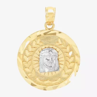 Unisex Adult 14K Gold Round Pendant