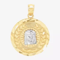 Unisex Adult 14K Gold Round Pendant