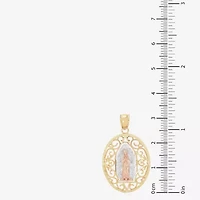 Nuestra Seãƒâ±Ora De Guadalupe / Our Lady Of Guadalupe Unisex Adult 14K Gold Oval Pendant