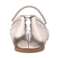 I. Miller Mercedes Little & Big Kid Girls Round Closed Toe Ballet Flats