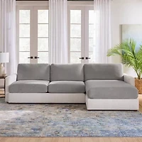 Sure Fit Cedar Sectional Cushion Sofa Slipcover