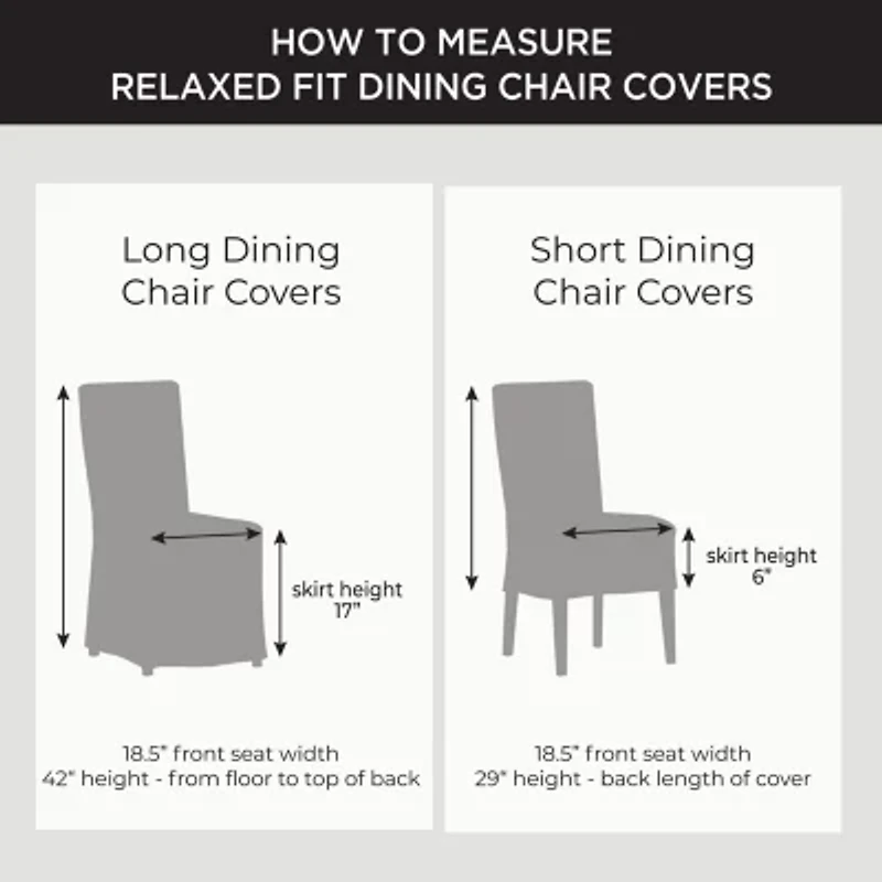 Sure Fit Cove 2pk Dining Chair Slipcover