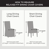 Sure Fit Cove 2pk Dining Chair Slipcover