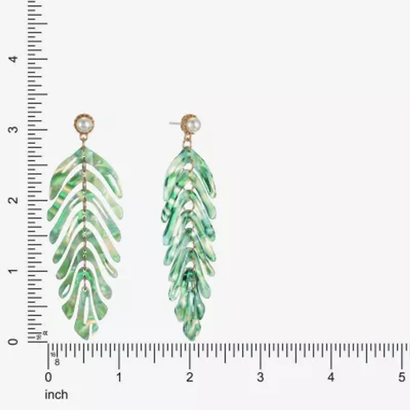 Bijoux Bar Gold Tone Womens Hypoallergenic Drop Earrings