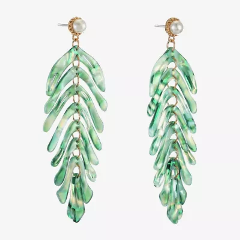 Bijoux Bar Gold Tone Womens Hypoallergenic Drop Earrings