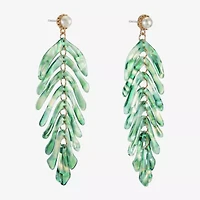 Bijoux Bar Gold Tone Womens Hypoallergenic Drop Earrings