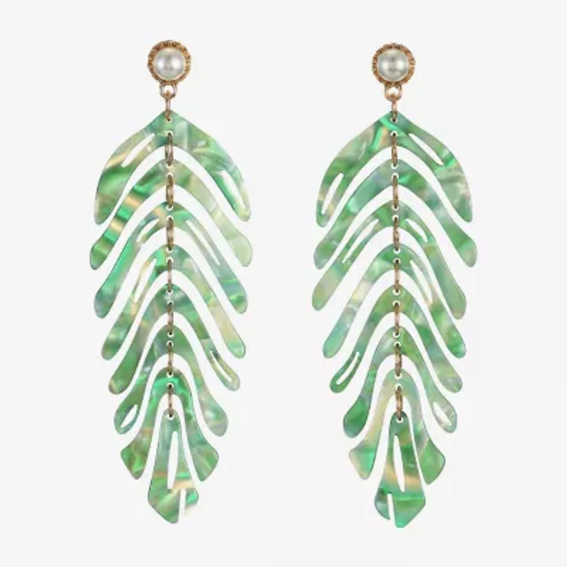 Bijoux Bar Gold Tone Womens Hypoallergenic Drop Earrings