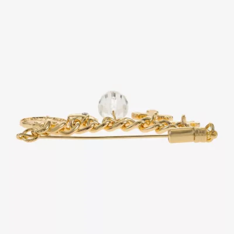 Bijoux Bar Gold Tone Brooch