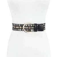 JS Jessica Simpson 1.5in Shimmer Multi Woven Womens Belt