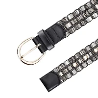 JS Jessica Simpson 1.5in Shimmer Multi Woven Womens Belt