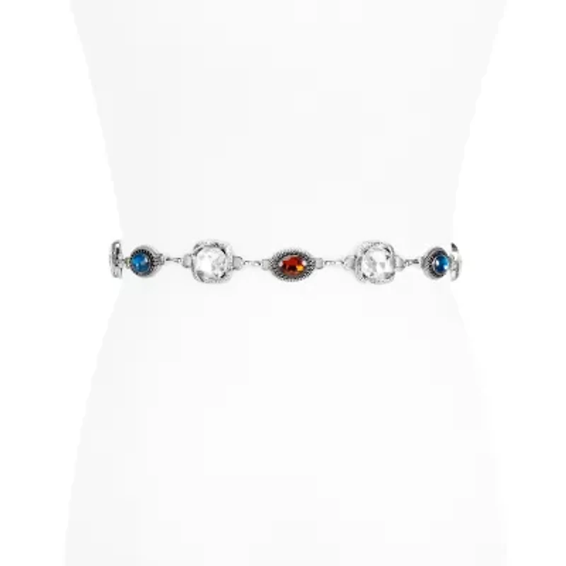 JS Jessica Simpson Jeweled Chain Womens Belt