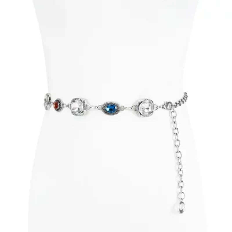 JS Jessica Simpson Jeweled Chain Womens Belt