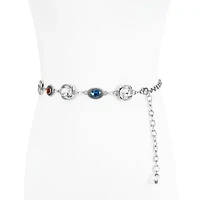 JS Jessica Simpson Jeweled Chain Womens Belt