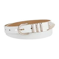 JS Jessica Simpson 1.5in Pearl Bridal 3pc Womens Belt