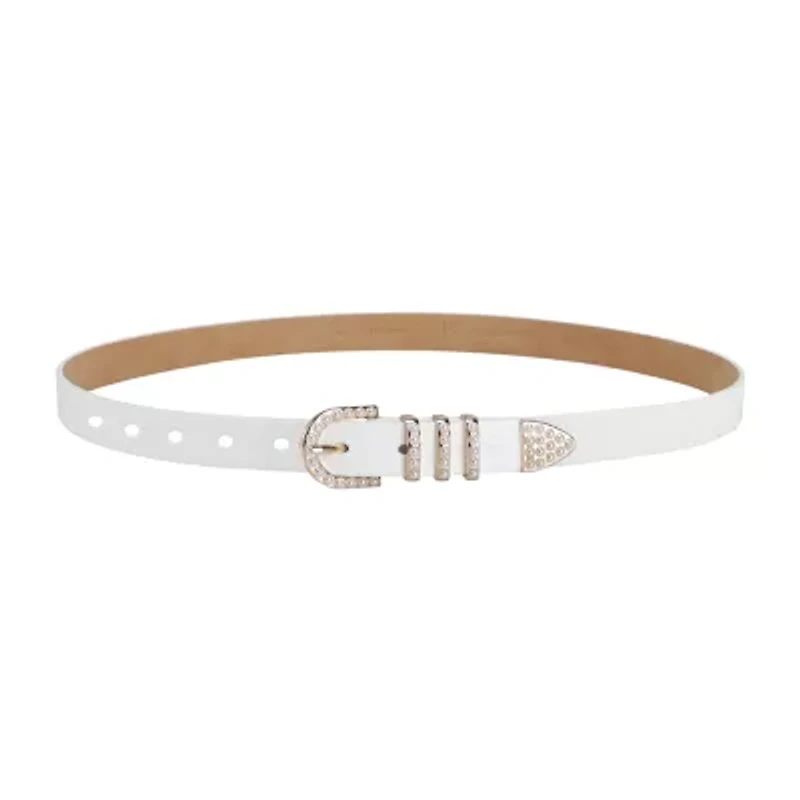JS Jessica Simpson 1.5in Pearl Bridal 3pc Womens Belt