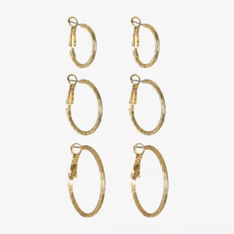 Liz Claiborne Womens Hypoallergenic 3 Pair Earring Set