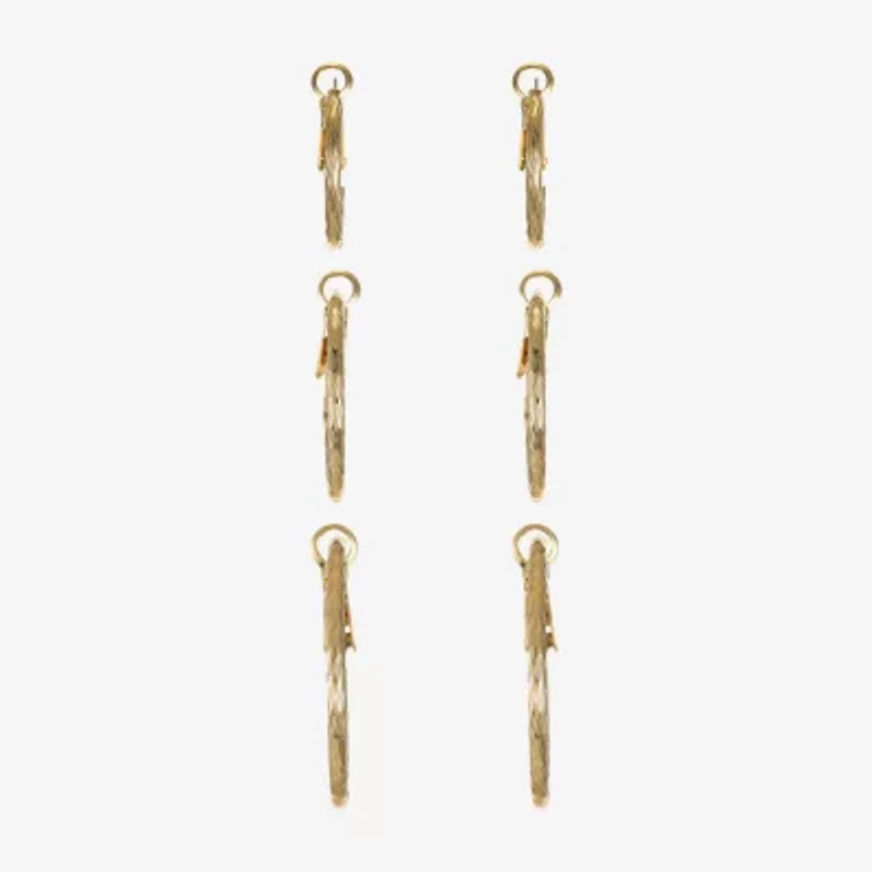 Liz Claiborne Womens Hypoallergenic 3 Pair Earring Set