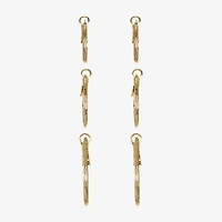 Liz Claiborne Womens Hypoallergenic 3 Pair Earring Set