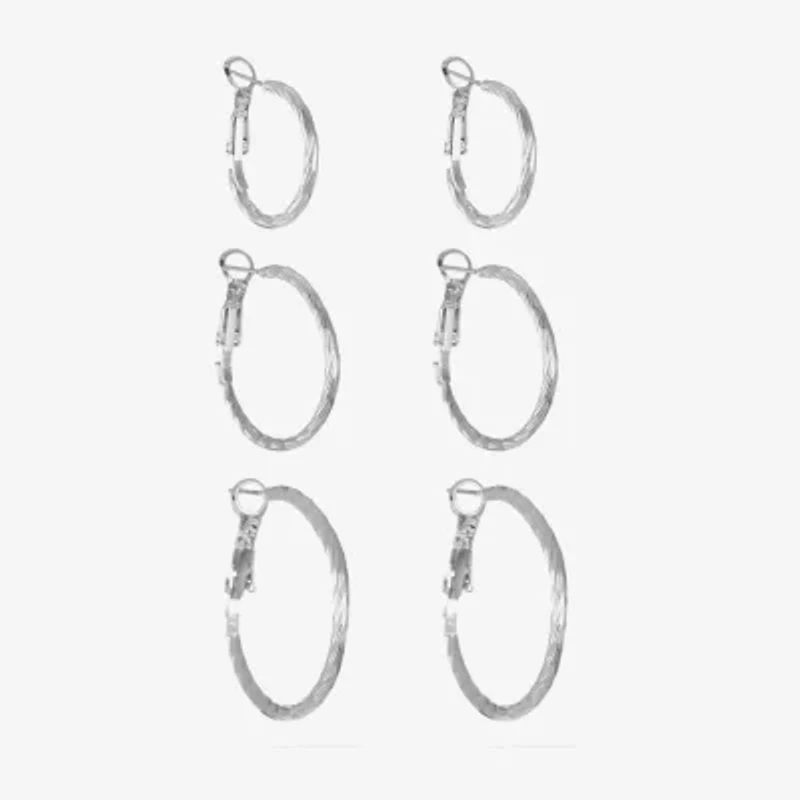 Liz Claiborne Womens Hypoallergenic 3 Pair Earring Set