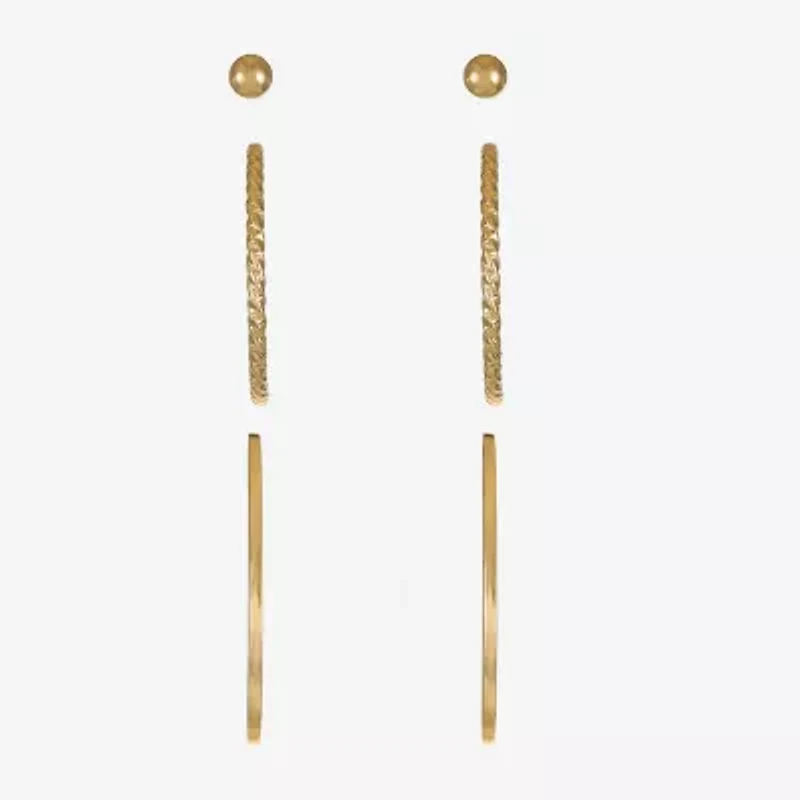 Liz Claiborne Womens Hypoallergenic 3 Pair Earring Set