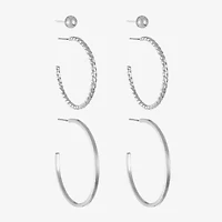 Liz Claiborne Womens Hypoallergenic 3 Pair Earring Set