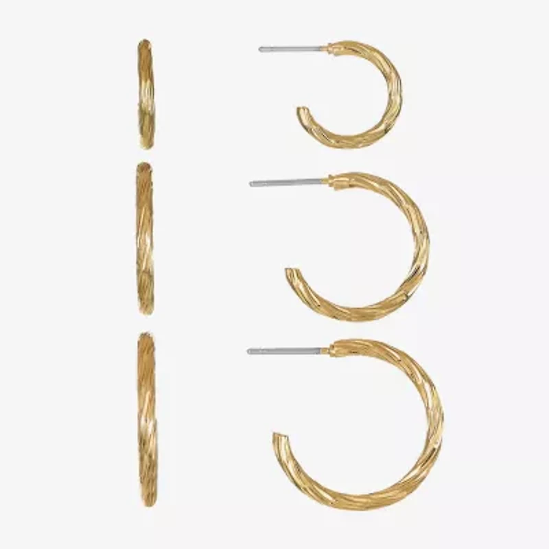 Liz Claiborne Womens Hypoallergenic 3 Pair Earring Set