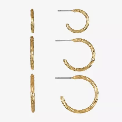Liz Claiborne Womens Hypoallergenic 3 Pair Earring Set