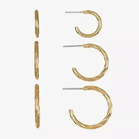 Liz Claiborne Womens Hypoallergenic 3 Pair Earring Set