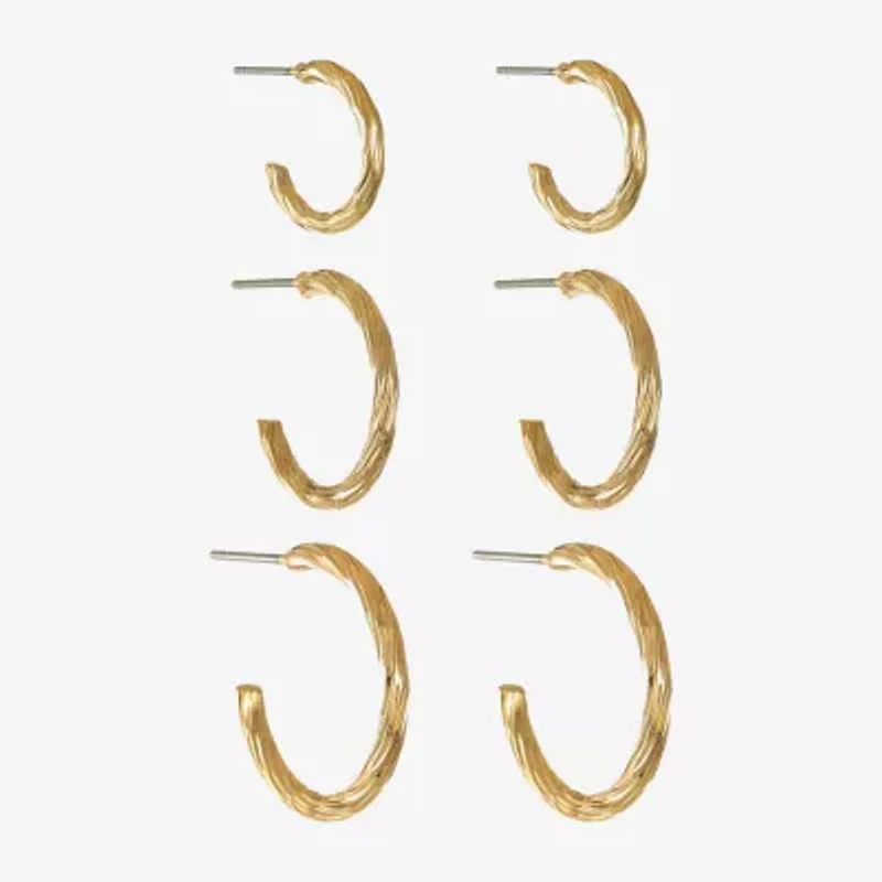 Liz Claiborne Womens Hypoallergenic 3 Pair Earring Set