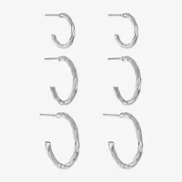 Liz Claiborne Womens Hypoallergenic 3 Pair Earring Set