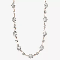 Monet Jewelry Rose Tone Womens 17 Inch Collar Necklace