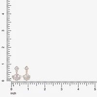 Monet Jewelry Rose Tone Womens Glass Hypoallergenic Drop Earrings