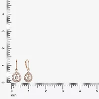 Monet Jewelry Rose Tone Womens Glass Drop Earrings