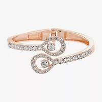 Monet Jewelry Rose Tone Womens Glass Bangle Bracelet