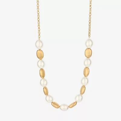Monet Jewelry Gold Tone Womens 17 Inch Collar Necklace