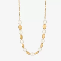 Monet Jewelry Gold Tone Womens 17 Inch Collar Necklace