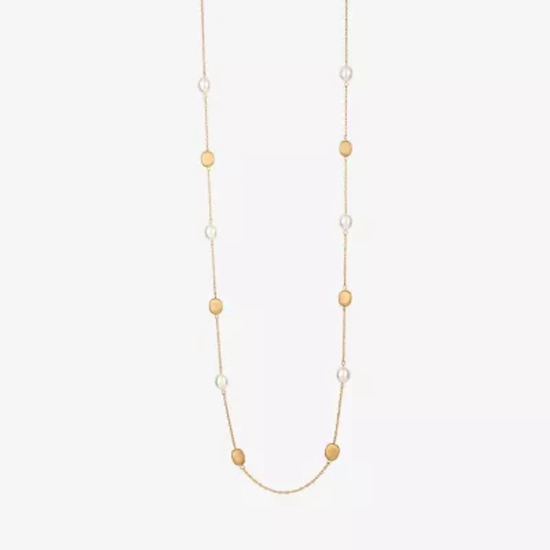 Monet Jewelry Gold Tone Womens 36 Inch Strand Necklace