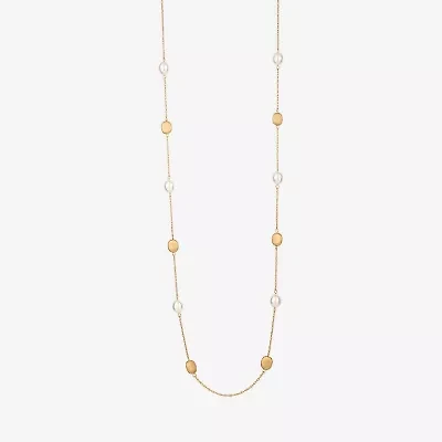 Monet Jewelry Gold Tone Womens 36 Inch Strand Necklace