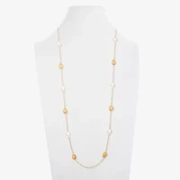 Monet Jewelry Gold Tone Womens 36 Inch Strand Necklace