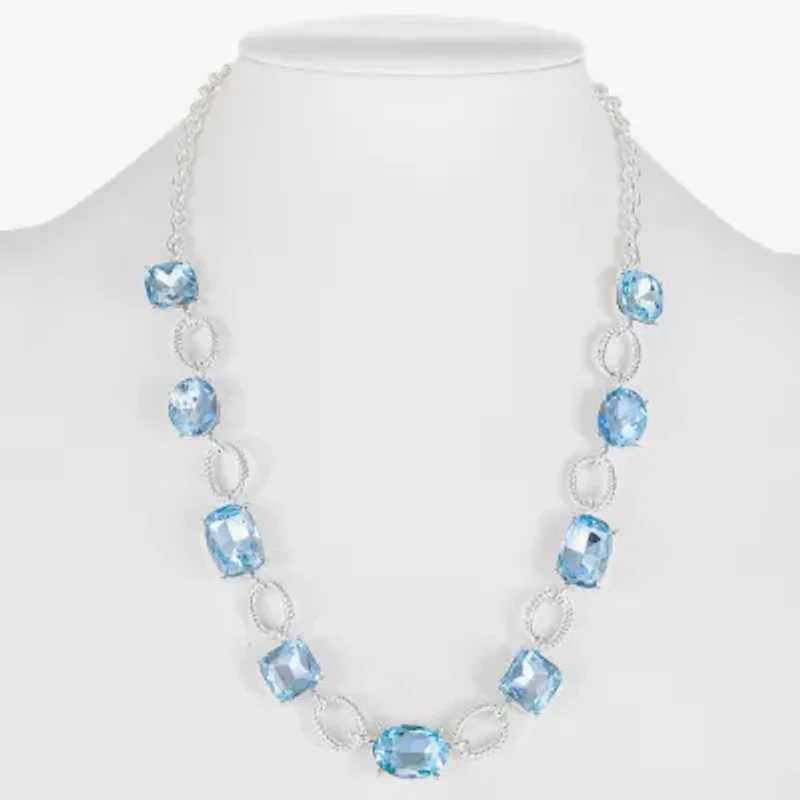 Monet Jewelry Rope Twist Link Womens 17 Inch Collar Necklace