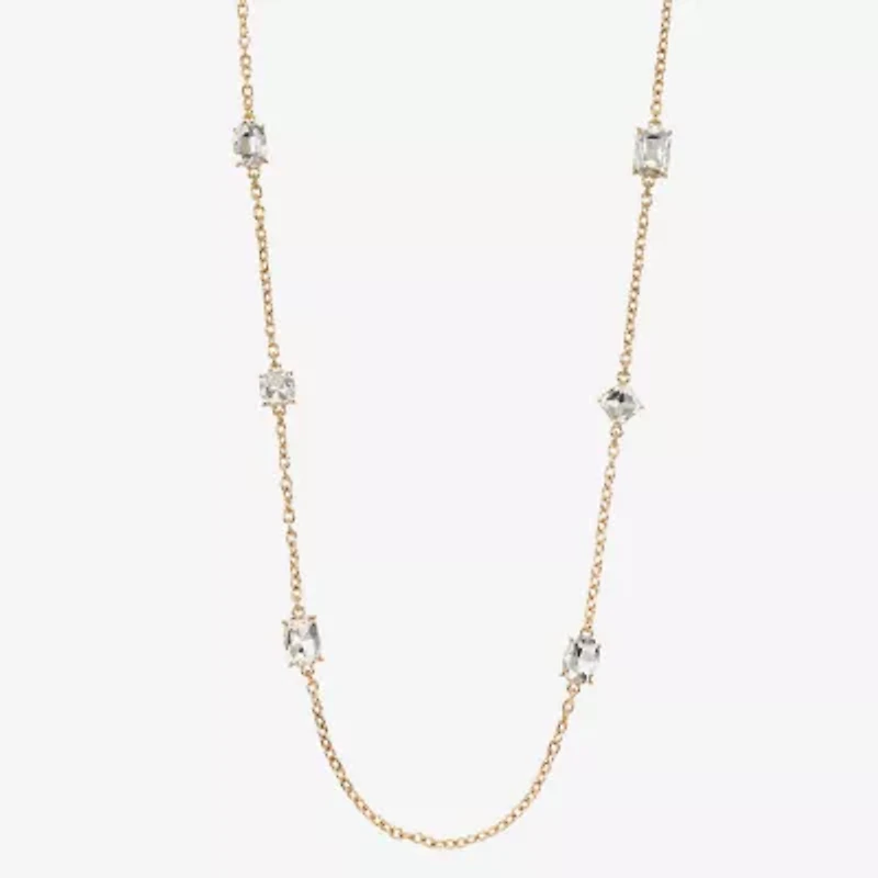 Monet Jewelry Womens Glass 32 Inch Strand Necklace