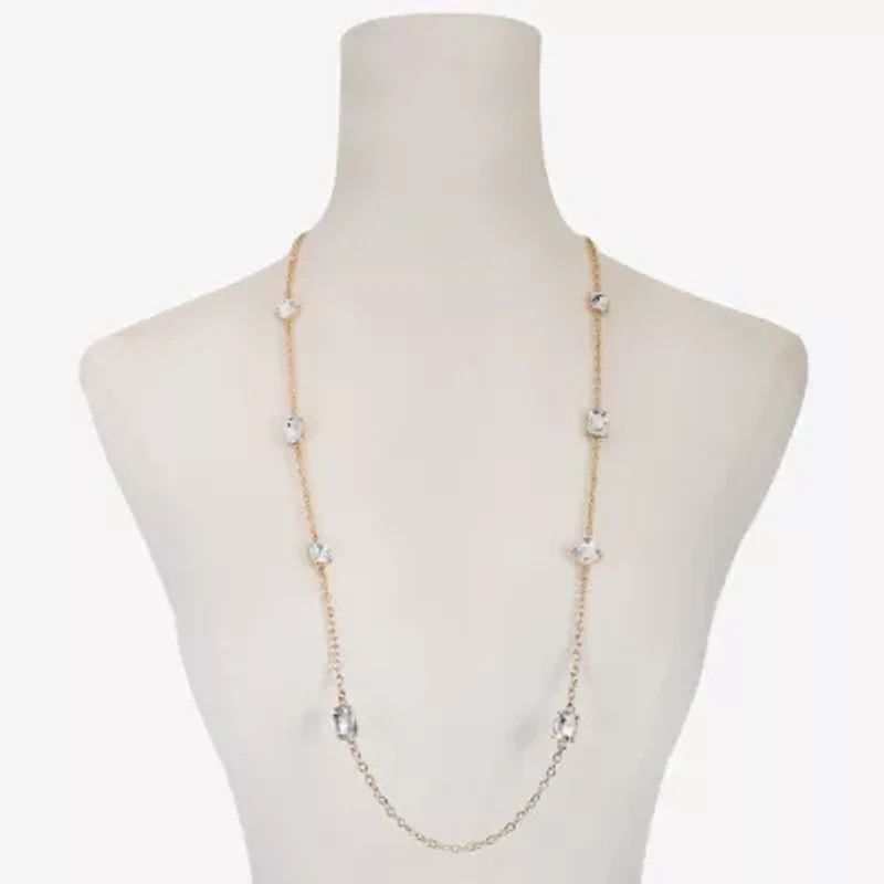 Monet Jewelry Womens Glass 32 Inch Strand Necklace