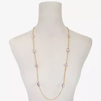 Monet Jewelry Womens Glass 32 Inch Strand Necklace