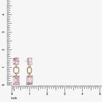 Monet Jewelry Rope Twist Link Womens Glass Oval Hypoallergenic Drop Earrings