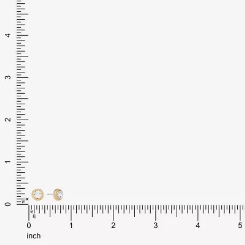 Monet Jewelry Gold Tone Womens Glass Round Hypoallergenic 3 Pair Earring Set