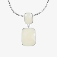 Liz Claiborne Womens Rectangular 17 Inch Pendant Necklaces