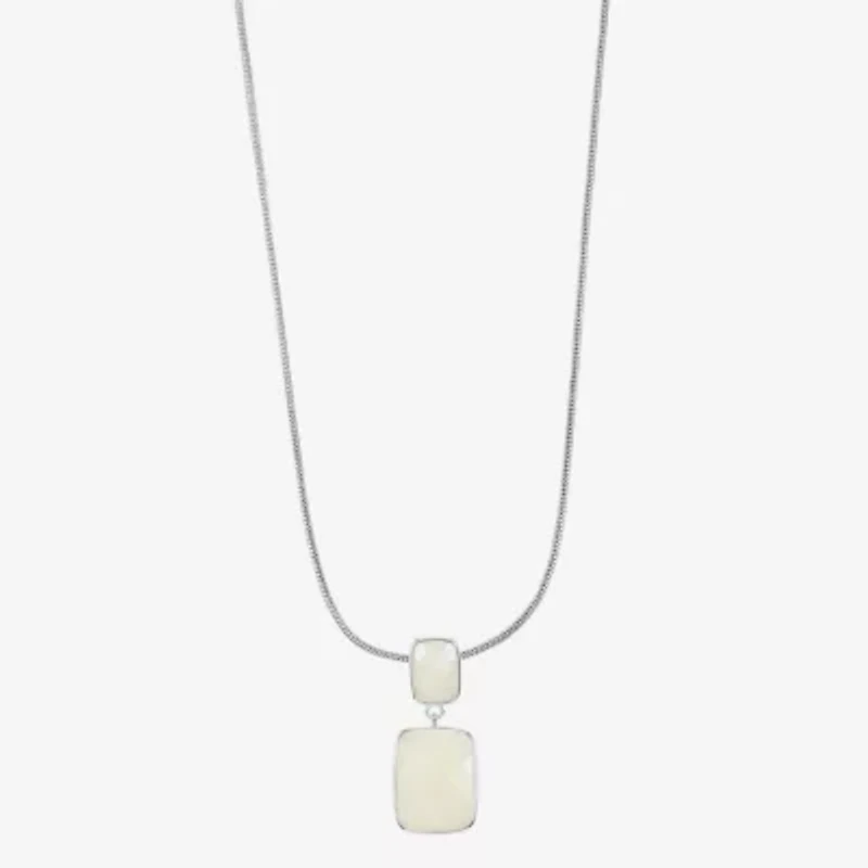 Liz Claiborne Womens Rectangular 17 Inch Pendant Necklaces